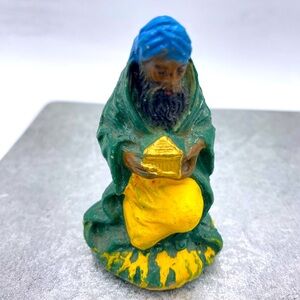 Vintage Midcentury Fontanini Kneeling Wise Man Nativity Piece Made In Italy